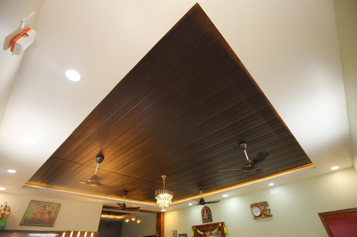 Wooden theme false ceiling